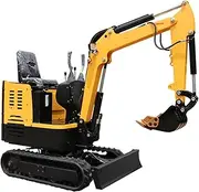 Towable Mini Excavator – Crawler Backhoe Digger for Utility Trenching, Grading & Soil Excavation – Compact and Powerful