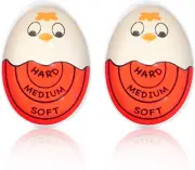 2Pcs Egg Timer, Color Changing Egg Timer for Boiling Eggs - Egg Boiler Timer for