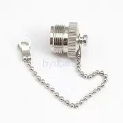 N female Copper Covers Dust Cap screw with Chain for N Male UHF PL259 Connector