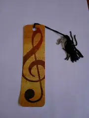 Bookmark Music G Clef Treble Musician Tassle & Emblem Antioch Se pensi