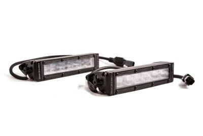 Diode Dynamics SS6 SAE/DOT White LED Universal Fog Light Bar Pair W/ Harness
