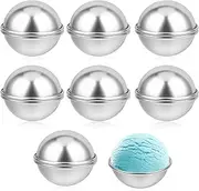 16 Pcs Bath Bomb Molds 6cm/2.3Inch DIY Metal Bath Bomb Crafting Mould Bath Bomb Making Kit Bath Bomb Press Soap Making Kit for Adults Bath Metal Mold for DIY Making Supplies