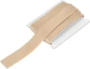 uxcell Double Fold Bias Tape for Sewing 1 Inch x 6 Yards Satin Pre-fold Continuous Binding Tape for Seaming Quilting Hemming Binding DIY Crafts, Gold Tone