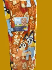 Bluey Fall Plush Throw Blanket NEW Autumn 50x70