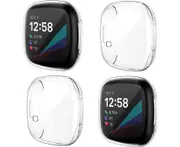 4-Pack Screen Protector Case Compatible with Fitbit Sense/Versa 3