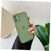 Case for iPhone 11 6.1 inch,Clear Soft Silicone Bumper Protective Retro Green