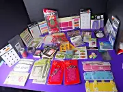 LOT OF Almost 3lbs Mixed Crafting Scrap book supplies new!