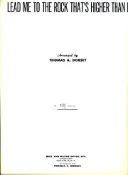 DORSEY LEAD ME TO THE ROCK THAT'S HIGHER THAN I SHEET MUSIC PIANO/VOCAL/GUITAR