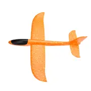 5 pcs Big Size Hand Launch Throwing Aircraft Airplane Glider DIY Inertial Foam EPP Children Plane Toy ORANGE COLOR