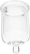 PRETYZOOM Clear Glass Cocktail Tumblers with Smoke Capturing Lids Reusable Whiskey Glasses for Espresso Wine and Cold Beverages for Home Bar and Entertaining