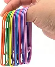 20-Pack 4 Inches Mega Large Paper Clips - 8 Colors 100mm Cute Paper Needle Multicolor Bookmark,Office Supply Accessories (8 Colors, 20PCS)