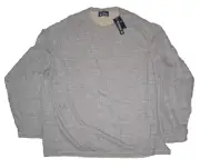 Mens Reversible Sweatshirt by Cremieux XXL Heather Gray & Tan Light Pullover NWT