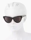 SAINT LAURENT YSL SL425 001 Black Cat Eye Angular Sunglasses 425 54mm $475 MSRP