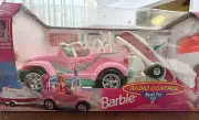 VINTAGE 1998 Barbie RC Beach Fun 4x4 Jeep NIB