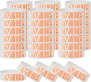 uxcell VIP Paper Wristbands for Events, 600 Pack Neon Party Wrist Bands, Colored Waterproof Concert Identification Wristbands Hand Bands for Bar Entrance Admission Fluorescent Orange