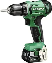 [HIKOKI] DS12DA Cordless Drill (12 V, Li-Ion, Brushless, 38 Nm, LED, 20-Stage Torque Setting, Transport Case, Includes 2x 2.5 Ah Batteries and Charger)