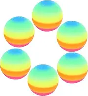 HAWILLOSCH Playing Ball for Pool Dodgeball Outdoor Balls Ball Pit Pool Balls Inflatable Foam Ball Pit Playground Rainbow Balls Bounce Play Ball Handball for Beach Colorful