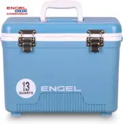 ENGEL 13QT Leak-Proof, Air Tight, Hard Sided Cooler / Lunchbox Blue