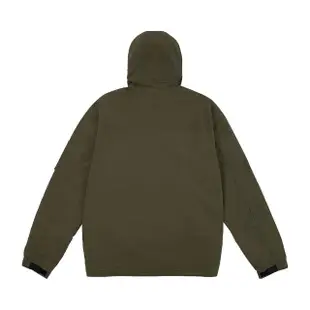 【Dickies】男款軍綠色府綢多口袋防風連帽休閒外套｜DK012456MGR