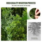 4 Foot Artificial Cedar Topiary Tree Set of 2 UV Resistant Faux Plant Indoor