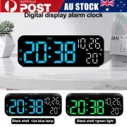 LED Digital Alarm Clock USB Temperature Display Snooze Desk Bedside Clocks