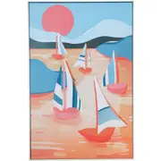 LVD Framed Canvas Island Hopping Home/Living Room Decor 40x60cm Rectangle