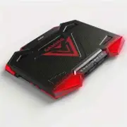 18 Inch Gaming Laptop Computer Cooler 5 Fan LED Screen Two USB Port Portable RED