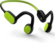Mehomeli Kids Headphones, Bluetooth 5.2 Air Conduction Open Ear Headphones, 85dB Volume Limiting-Green