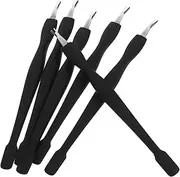 WRITWAA 6pcs Japanese Nail Care Tools Set Cuticle Cutter Gel Remover Buffing Block for Dead Skin Pushes Skin Care