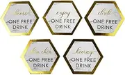 Neviti - Scripted Marble - Drinks Tokens, Pack of 25