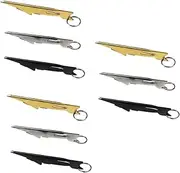 SHINEOFI 3sets Knot Tying Tool for Fly Fishing Fast Knot Line with Cleaner Convenient Fishing Accessory for Golden Grey Black 3pcs*3