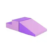 2-Piece Step and Slide Climber for Infants and Toddlers-Purple