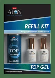 AEON Gel Polish Non Cleanse Top Coat Refill Kit