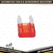 10 Pcs of Charge 10 Amp Mini Blade Fuse Red Colour - for Car & Truck Parts