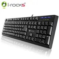 在飛比找誠品線上優惠-irocks KR6260 24顆鍵不衝突遊戲鍵盤-黑