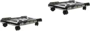 OHPHCALL 2sets Sturdy Under Desk CPU Stand Rolling Computer Case Stand with Casters Versatile Towerdtand for Home/Office 4roll*2