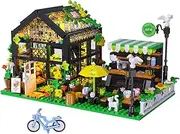 Flower House Building Set with LED, City Street House Flower Shop Building Blocks Toy for Girls 8-12 Year, Mini Brick 680pcs