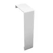 Basic Series Steel Easy Slip-On Baseboard Heater Cover Coupler In White