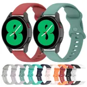 20mm Samsung Galaxy Watch 7/6/5/4 Butterfly Buckle Silicone Watch Band