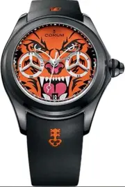 Corum Bubble 47mm Chrono Monopusher Tiger w/ Manufacturer's 2-yr Warranty 88/88