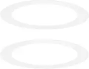 uxcell 2-Pack Goof Rings for 6 Inch Recessed Lights, 5.9" ID 8.1" OD Durable Steel Trim Ring Flush Mount White Can Light Trim Ring Cover for Ceiling Can Downlights