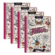 4x Kaleidoscope Poster Art Tattoo Art Kids/Childrens Art/Craft Book Activity 8y+
