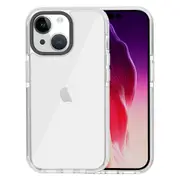For iPhone 15 Plus TPU+Acrylic+TPE Back Case Fall Protection Transparent Phone Cover