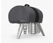 Gozney Stainless Steel Roccbox Cover Gray Double-Lined 900D Waterproof Polyester