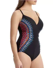 Miraclesuit Temptation Swimsuit One Piece Size 16 Underwire Slimming Shaping