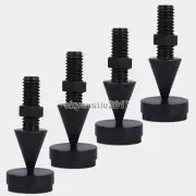 4pcs Speakers Anti-Shock Spikes Stand Foot Isolation Feet Speaker Base Pad M8x42