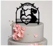 Wedding, Cake topper, Mr. & Mrs., Married couple, Romantic themed wedding
