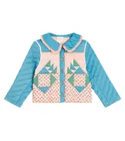 [Louise Misha] Louise Misha Niagara quilted patchwork cotton jacket Y 12 blue