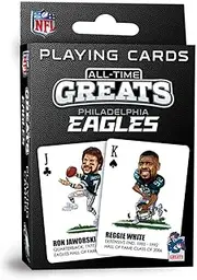 MasterPieces Officially Licensed NFL Philadelphia Eagles All-Time Greats Playing Cards - 54 Card Deck