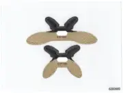 Lego Parademon Webbed Pattern, Sheet of 2, Extended and Collapsed Wings inv 19